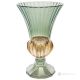 ADA Vaso dipinto a mano autentico moderno decorativo in vetro di qualità superiore.-Green