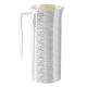 CARAFFA BATTITURA SMERIGLIATA Caraffa Decantatore Vino Acqua Speciale Placcatura Argento Martellato a Mano Made in Italy *0,8l