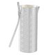 CARAFFA MANICO CURVO Caraffa Decantatore Vino Acqua Speciale Placcatura Argento Martellato a Mano Made in Italy *1,3l
