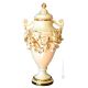 ARMONIOSO VASO Ceramica artistica stile Barocco dettaglio oro 24k Made in Italy