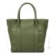 ALICIA Shopper tote borsa a spalla donna vera pelle artigianale verde