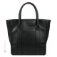 ALICIA Shopper tote borsa a spalla donna vera pelle artigianale nero