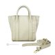 ALICIA mini borsa a mano e a spalla donna vera pelle artigianale bianco
