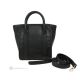 ALICIA mini borsa a mano e a spalla donna vera pelle artigianale nero