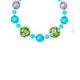 COLLANA FIORE bigiotteria artistica collane collier perle in vetro di Murano con oro 18k fatta a mano autentico Made in Italy