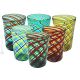 ACQUA CANNE Set 6 bicchieri tumbler in vetro di Murano Made in Italy