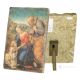 SACRA FAMIGLIA CON L'AGNELLO soprammobile in marmo giallo  Made in Italy
