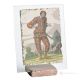 ARLECCHINO soprammobile in orfalese e marmo rosso su cristallo Made in Italy