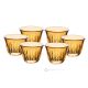PRESTIGE Set 6 bicchierini espresso vetro qualità superiore dipinto a mano design elegante moderno.