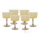 TATUAJE Set 6 bicchieri coppe champagne  dipinti a mano autentici in vetro di qualità.