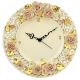 OROLOGIO ROSE Orologio da Parete Muro Ceramica Artistica Stile Barocco Oro 24k Made Italy