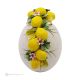 UOVO LIMONI – Centrotavola decorazione per tavolo, ceramica di Capodimonte pregiata