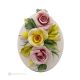 UOVO ROSE – Centrotavola decorazione per tavolo, ceramica di Capodimonte pregiata, fatta a mano