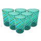 ACQUA CANNE Set 6 bicchieri tumbler in vetro di Murano Made in Italy